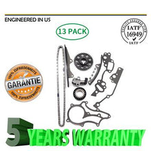 将图片加载到图库查看器，Heavy Duty Timing Chain Kit (w/ 2 Metal Guides) Fit 85-95 2.4 Toyota 22R 22RE
