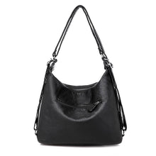 将图片加载到图库查看器，Copy of Women&#39;s bag large capacity soft PU leather handbag 2020 new trend ladies shoulder messenger bag gray
