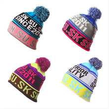 将图片加载到图库查看器，NEW Skiing Hats for Christmas  Women Warm Winter Knitting Skating Skull Cap Hat Beanies Turtleneck Caps Ski Cap Snowboard Hat
