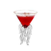 将图片加载到图库查看器，Glass Juice Cup Creative Martini Aquarium Cup Jellyfish Cup Personalized Octopus Wine Cup Octopus Cocktail Cup Bar Glass
