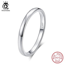 将图片加载到图库查看器，ORSA JEWELS 925 Sterling Silver Rings Women Classic Round Full Pave AAA Cubic Zircon Engagement Wedding Band Ring for Girls SR63
