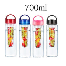 将图片加载到图库查看器，700ml BPA Free Fruit Infuser Water bottle Juice Sports Lemon Bottle hiking Portable Climbing Camp Bottles kitchen accessories
