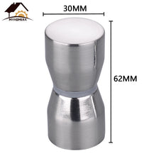 将图片加载到图库查看器，Eprolo Myhomera Door Handle Glass Door Knob Puller Push Bathroom Shower Cabinet Handles Dia 1.2&#39;&#39; Aluminum Brushed / Silver w/ Screw
