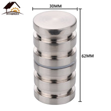 将图片加载到图库查看器，Eprolo Myhomera Door Handle Glass Door Knob Puller Push Bathroom Shower Cabinet Handles Dia 1.2&#39;&#39; Aluminum Brushed / Silver w/ Screw
