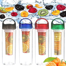 将图片加载到图库查看器，700ml BPA Free Fruit Infuser Water bottle Juice Sports Lemon Bottle hiking Portable Climbing Camp Bottles kitchen accessories
