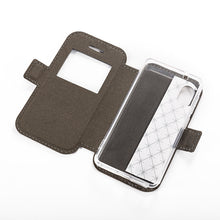 将图片加载到图库查看器，PU Leather Phone Case For Rakuten Mini Flip Case For Rakuten Mini View Window Book Case Soft TPU Silicone Back Cover
