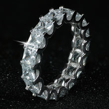 将图片加载到图库查看器，luxury 925 sterling silver wedding band eternity ring for women big gift for ladies love wholesale lots bulk jewelry R4577
