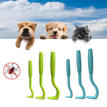 将图片加载到图库查看器，3PCS Pet Flea Remover Tool Scratching Hook Remover Pet Cat Dog Grooming Supplies Tick Picker Flea Removal Tool Pet Comb
