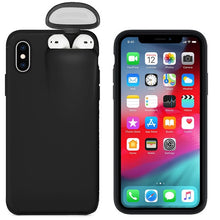 将图片加载到图库查看器，Headphone Storage Box Phone Cases For iPhone 11 11 Pro Max XR XS Max X 8 7 6 6S Plus Shockproof Solid Color Cover For iPhone 11

