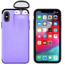 将图片加载到图库查看器，Headphone Storage Box Phone Cases For iPhone 11 11 Pro Max XR XS Max X 8 7 6 6S Plus Shockproof Solid Color Cover For iPhone 11
