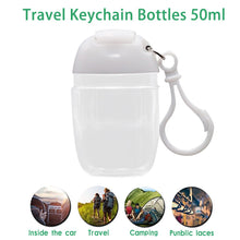 将图片加载到图库查看器，60ML Silicone Protective Cover Hand SanitizePortable Mini Empty Bottle Portable Hand Sanitizer Silicone Bottle Can Hung Outdoor
