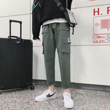 将图片加载到图库查看器，harajuku zipper streetwear women casual harem pants with chain New solid black pant cool fashion hip hop long trousers
