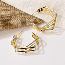 将图片加载到图库查看器，New Fashion Gold Color Metal Drop Earrings Stainless Steel Simple Knot Twist Earrings For Women Statement Jewelry 2020 Pendiente
