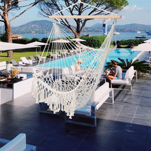 将图片加载到图库查看器，Hammock Fashion Cotton Rope Sling With Tassel Beige
