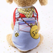 将图片加载到图库查看器，Cartoon Dog Shirt Summer Small Dog Clothes Chihuahua Tshirt Puppy Vest Yorkshire Terrier Pet Clothes Ropa Perro Pets Clothing
