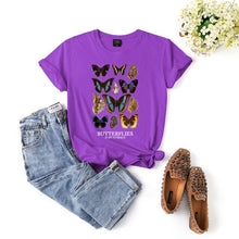 将图片加载到图库查看器，Butterfly Aesthetic T Shirt Butterflies In My Stomach Graphic Tee Harajuku Hipster Cute Flower Butterfly Women&#39;s Casual T-shirt
