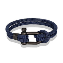 将图片加载到图库查看器，Navy style Camping Parachute cord Survival Anchor Bracelet Men Women with Black Stainless Steel Sport Buckle
