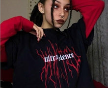 将图片加载到图库查看器，VIP HJN Japanese Style Floral Print Gothic T-Shirt Women&#39;s Grunge Aesthetic Pastel Goth T-shirts Edgy Fashion Tops
