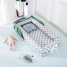 将图片加载到图库查看器，Portable Newborn Baby Crib Nest Bed for Baby Boys Girls Travel Infant Cotton Cradle Crib Baby Sleeping Set
