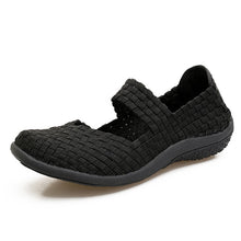 将图片加载到图库查看器，New Women Breathable Fitness Mary Jane Shoes Soft Woven Walking Sneakers Lightweight Yoga Shoes
