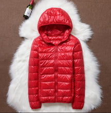 将图片加载到图库查看器，Spring Plus Size 4XL Women Down Jacket Winter Ultra Light 90% White Duck Down Coat Short Hooded Puffer Jacket Female Warm Parka
