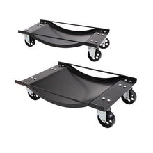 将图片加载到图库查看器，2-Piece 3.5&quot; Auto Car Wheels Dolly Set Black
