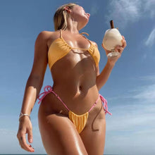 将图片加载到图库查看器，Sexy Bikini Women 2021 Swimsuit Halter Push Up Swimwear Female Brazilian Bathing Suit Summer Beach Wear Swimming Suit Biquini XL
