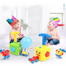 将图片加载到图库查看器，NEW Power Balloon Launch Tower Toy Puzzle Fun Education Inertia Air Power Balloon Car  Science Experimen Toy for Children Gift
