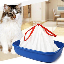 将图片加载到图库查看器，Cat Litter Box Liners large with Drawstrings Scratch Resistant Bags
