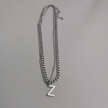 将图片加载到图库查看器，European And American Style W Letter Cuban Clavicle Chain Necklace
