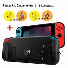 将图片加载到图库查看器，Sarah wong IVYUEEN for Nintend Switch Console TPU Protective Grips Cover Case Stores 4 Games for Switch Controller Shock-Absorption
