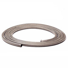 将图片加载到图库查看器，4AN 10Ft General Type Stainless Steel Braided Fuel Hose Silver
