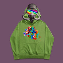 将图片加载到图库查看器，Steam wave Mario college style bf hoodie
