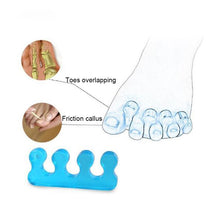 将图片加载到图库查看器，1Pair=2Pcs Silicone Bunion Corrector for Manicure Toe Separator Pedicure Tool
