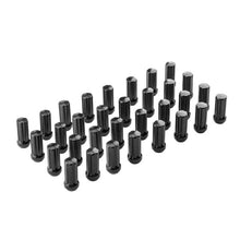 将图片加载到图库查看器，32pcs Spline Lug Nuts 14x2.0 for Ford F250 F350 Excursions Black
