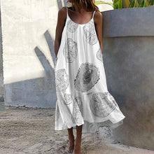 将图片加载到图库查看器，Bohemian Sundres Women Dress 2020 VONDA Summer Sleeveless Maxi Long Dress Beach Holiday Casual Loose Robe Plus Size Vestidos
