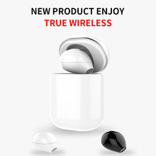 将图片加载到图库查看器，sarah SQRMINI X20 Ultra Mini Wireless Single Earphone Hidden Small Bluetooth 3 hours Music Play Button Control Earbud With Charge Case
