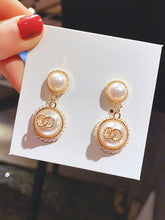 将图片加载到图库查看器，Luxury Brand Long Chain Letter G Hanging Earrings For Women Crystal Big Dangle Earring Wedding Jewelry Statement pendientes 2020
