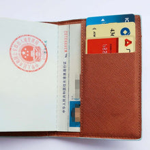 将图片加载到图库查看器，The Japanese Fresh style Passport Holder,PU Leather Travel Passport Cover Credit Card ID Card Holder Size:10*14CM
