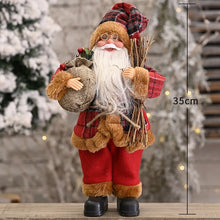 将图片加载到图库查看器，Santa Claus Doll Large 30*20cm 2020 Christmas Tree Ornament New Year Home Decoration Natal Kids Gift Merry Christmas Decorations
