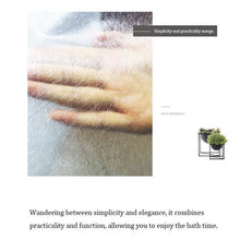 将图片加载到图库查看器，Waterproof Translucent brushed Shower Curtain Bathroom Curtain Plastic Polyester Punch-free Thickened Luxury Bath Curtain W/Hook
