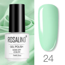 将图片加载到图库查看器，ROSALIND Gel Polish Set Manicure for Nails Semi Permanent Vernis top coat UV LED Gel Varnish Soak Off Nail Art Gel Nail Polish
