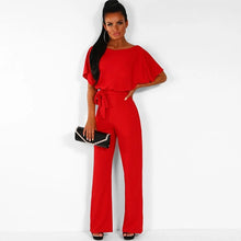 将图片加载到图库查看器，European and American Style Solid Color High Quality Women&#39;s Jumpsuit Fashion luxury Pants Desinger Lady Clothes 2019 Playsuits

