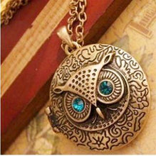 将图片加载到图库查看器，Big Eyes Owl Necklace
