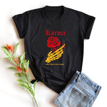 将图片加载到图库查看器，VIP HJN Japanese Style Floral Print Gothic T-Shirt Women&#39;s Grunge Aesthetic Pastel Goth T-shirts Edgy Fashion Tops
