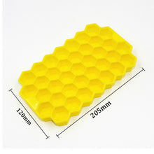 将图片加载到图库查看器，Cavity Ice Cube Tray Honeycomb Ice Cube Mold Food Grade Flexible Silicone Ice Molds for Whiskey Cocktail
