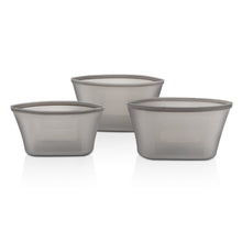 将图片加载到图库查看器，Silicone Food Storage Containers Set Fresh Bowl Cup Bag Reusable Stand Up Zips Shut Bag Fruit Vegetable Cup With Seal Organizer
