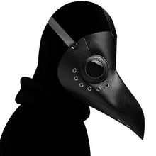 将图片加载到图库查看器，Halloween Plague Doctor Beak Costume Medieval Renaissance Scary Hood Minister Coat Outfit Carnival For Men Adult Robe Mask Hat
