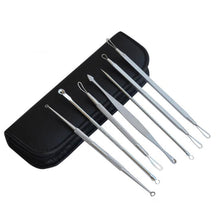 将图片加载到图库查看器，7pcs/lot Pimple Blemish Comedone Acne Needle Extractor Remover Tools Set
