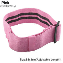 将图片加载到图库查看器，Anti Slip Resistance Bands Home Fitness Loop Pilates Hip Circle Booty Elastic Training Rubber Cotton Workout Yoga Belt Exercise
